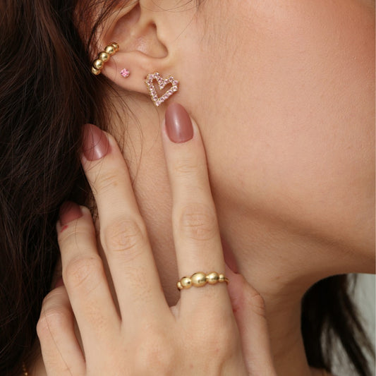 Anel Haal Bolotas - Prata 925