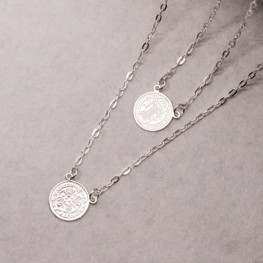 Escapulário Haal São Bento - Prata 925