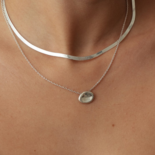 Colar Haal Elipse - Prata 925