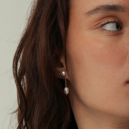 Brincos Haal Pérolas Abigail - Prata 925