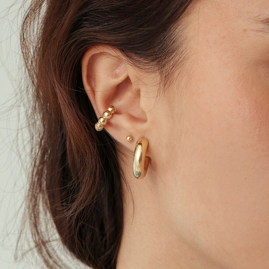 Brincos Argolas Haal Tubo - Prata 925