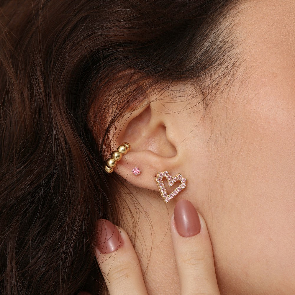 Piercing Pressão Haal Bolotas - Prata 925
