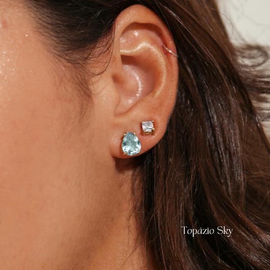 Brincos Haal Gota Gabriela - Prata 925