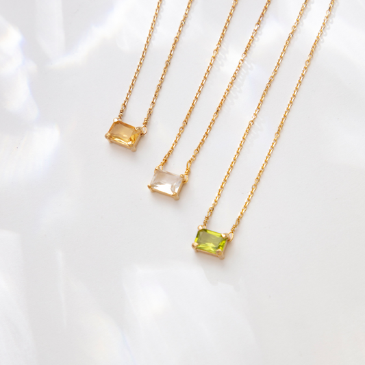 Colar Haal Baguete Helena - Prata 925