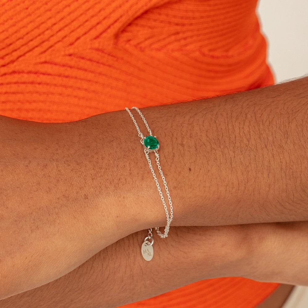 Pulseira Haal Redondo Olivia - Prata 925