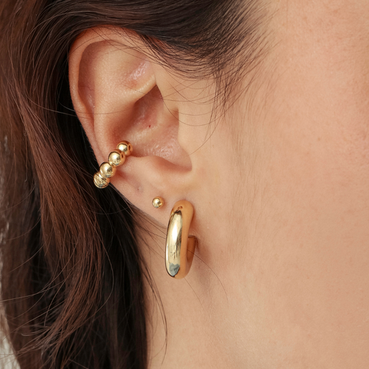 Piercing Pressão Haal Bolotas - Prata 925