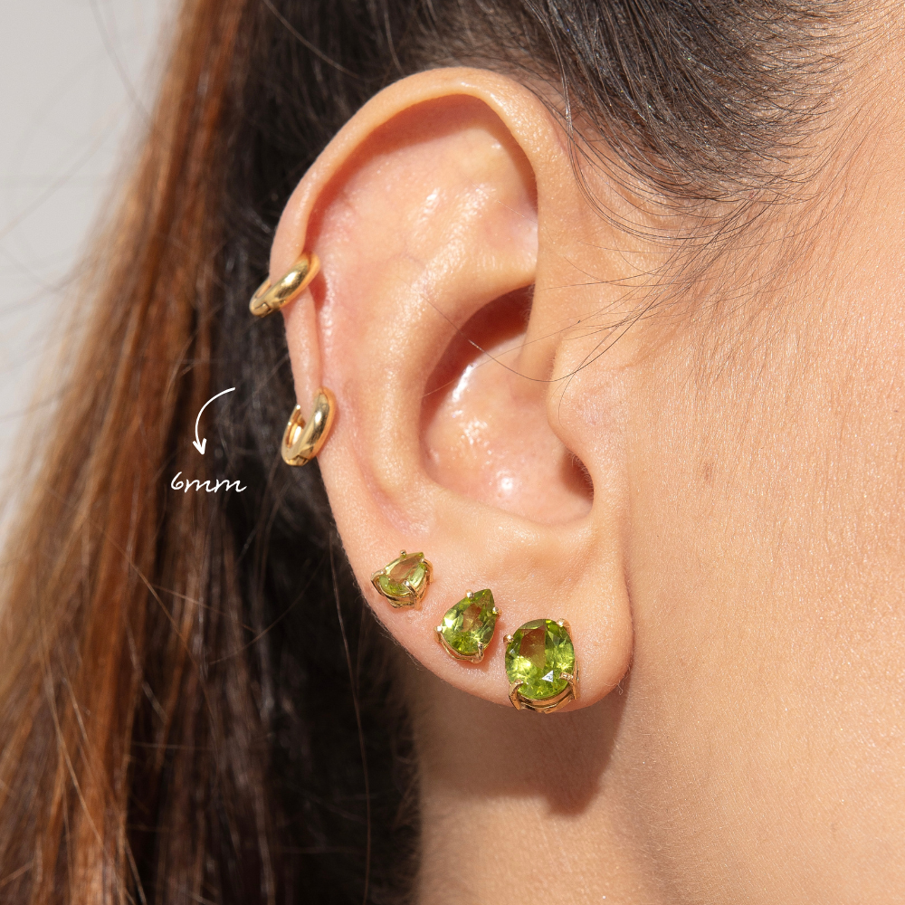 Brincos Haal Argolinhas Lisas Click - Prata 925