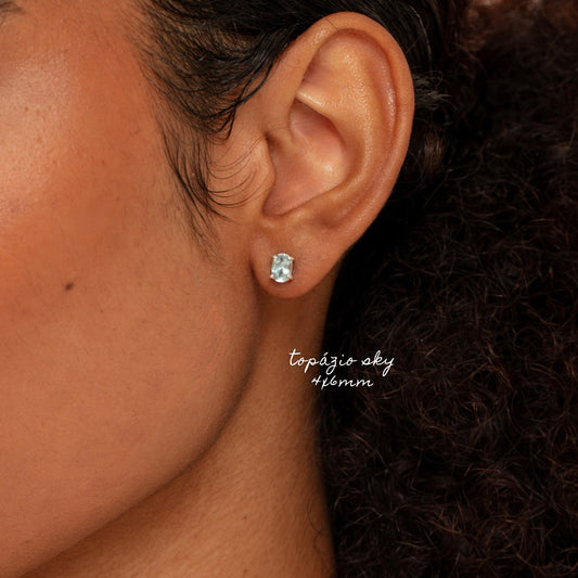 Brincos Haal Oval Marie - Prata 925