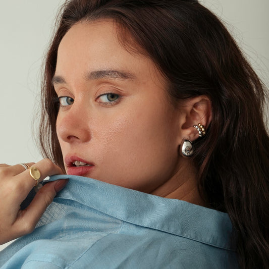 Brincos Argolas Haal Bold - Prata 925