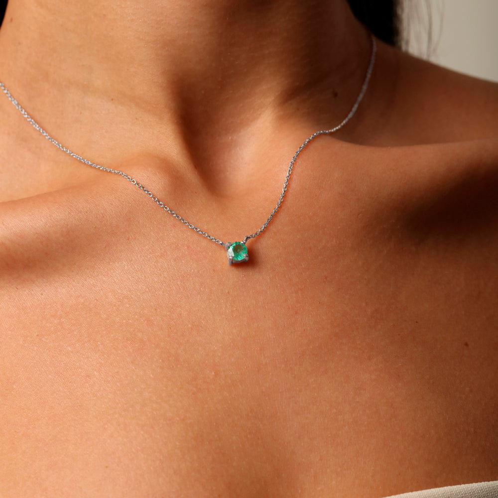 Colar Haal Esmeralda - Prata 925