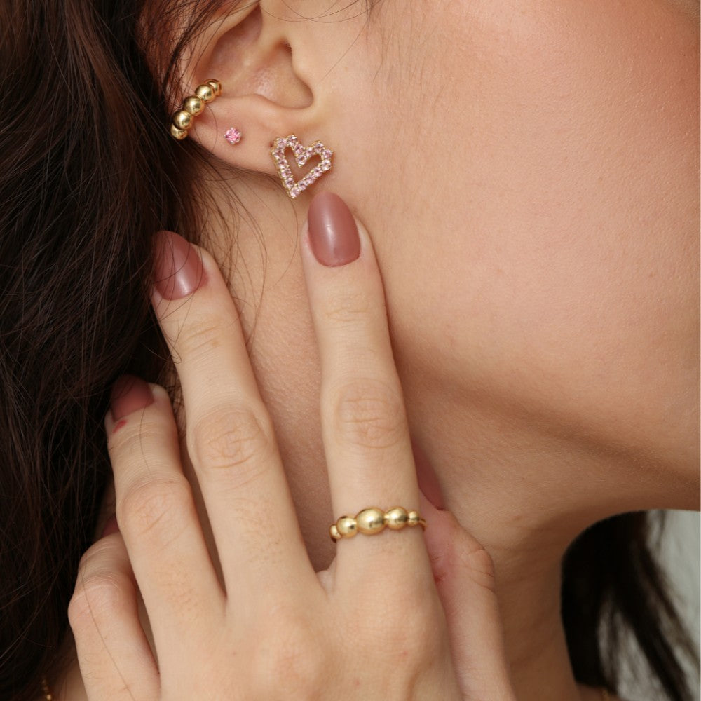 Piercing Pressão Haal Bolotas - Prata 925