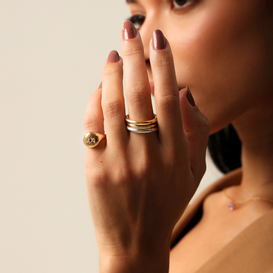 Anel Haal Trio - Prata 925