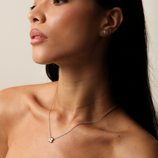 Brincos Haal Trevo - Prata 925