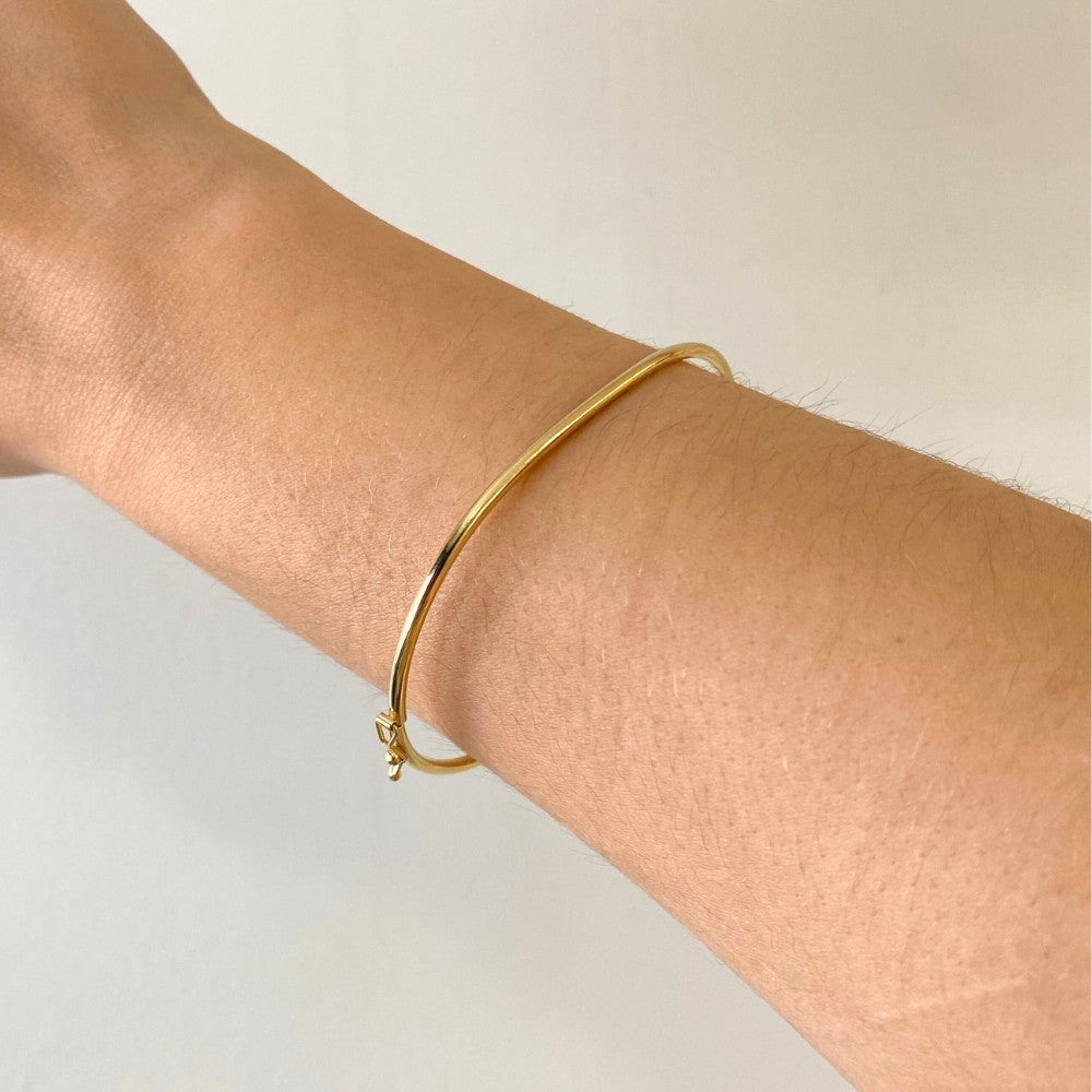 Pulseira Haal Bracelete Liso - Prata 925