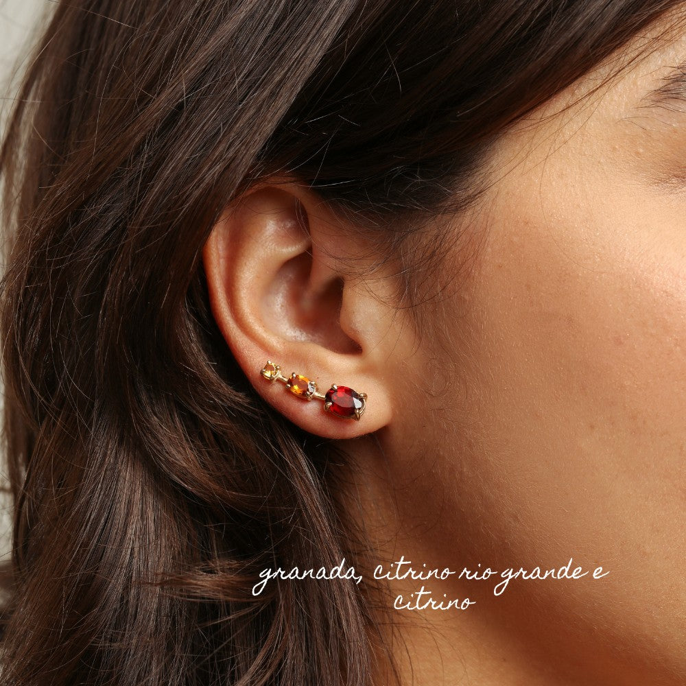 Brincos Haal EarCuff Babette - Prata 925