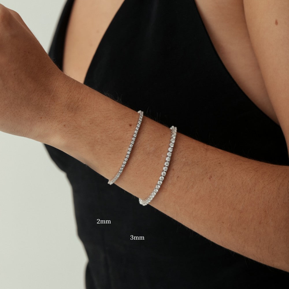 Pulseira Riviera Moissanite - Prata 925