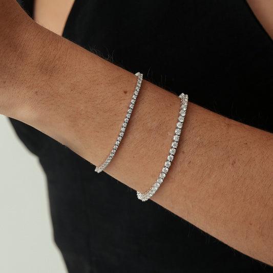 Pulseira Riviera Moissanite - Prata 925