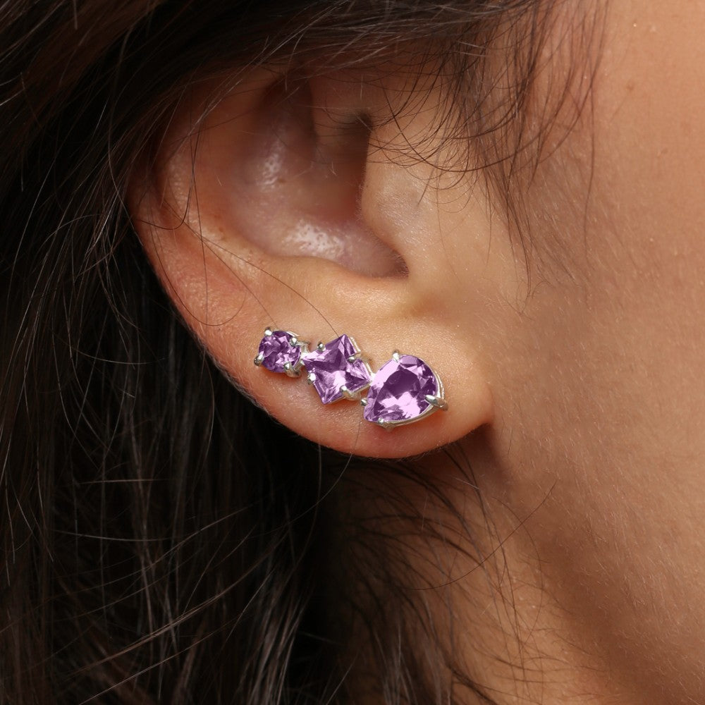 Brincos Haal EarCuff Amelie - Prata 925