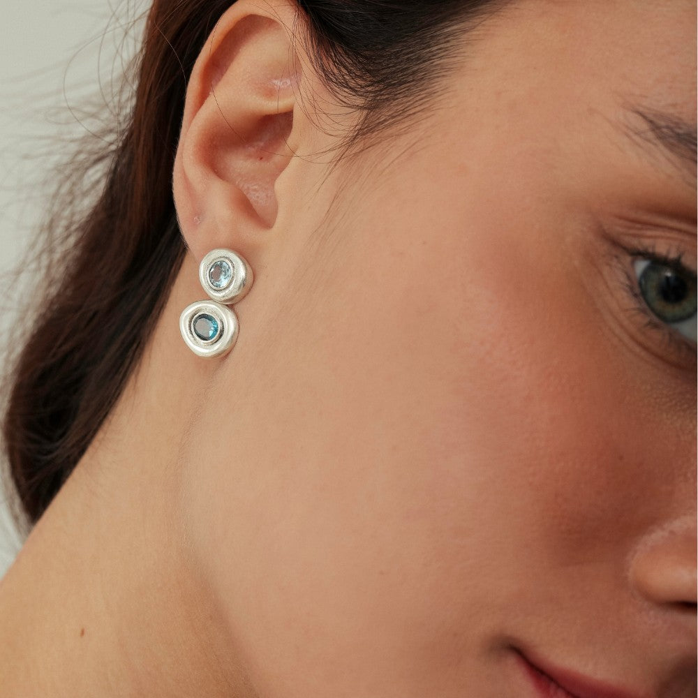Brincos Haal Elipse - Prata 925