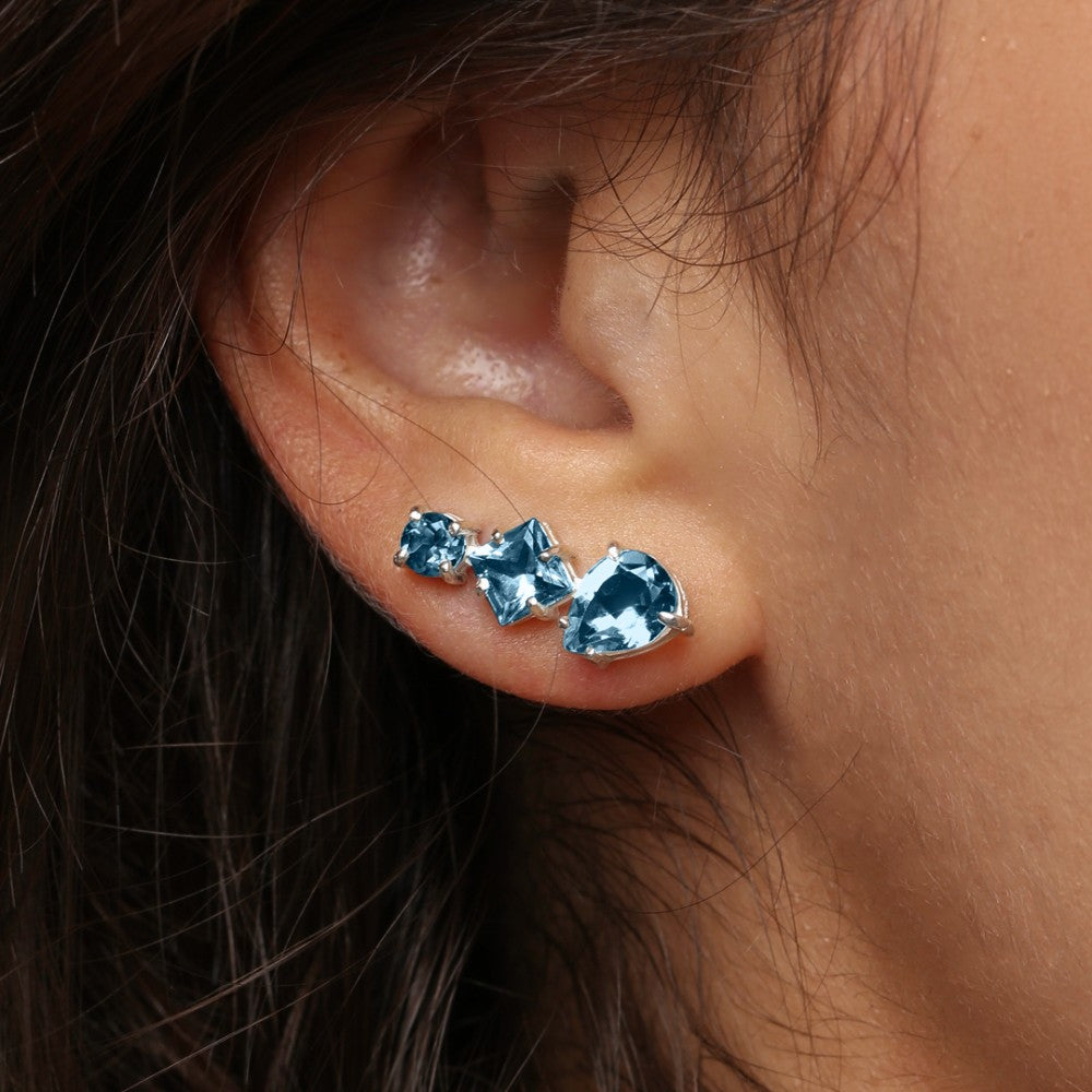 Brincos Haal EarCuff Amelie - Prata 925