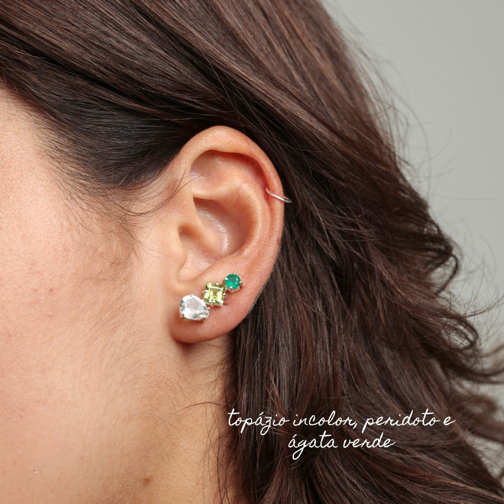 Brincos Haal EarCuff Amelie - Prata 925