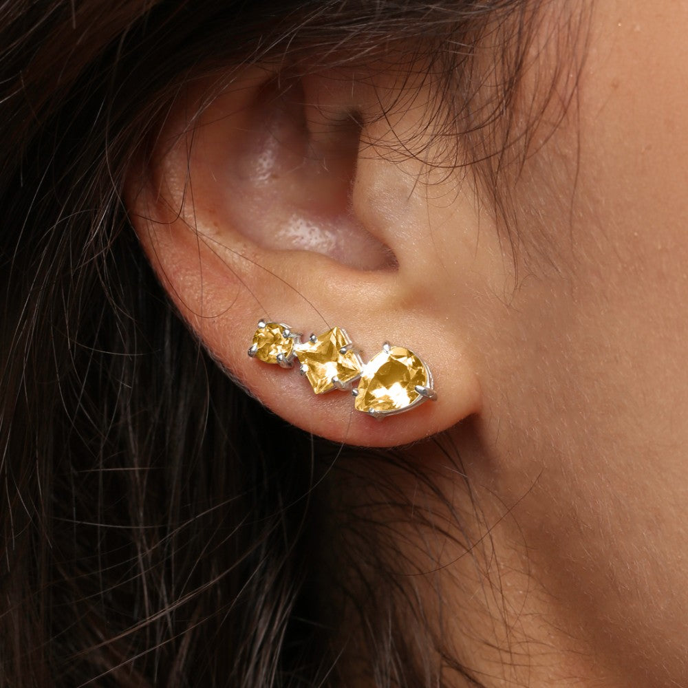 Brincos Haal EarCuff Amelie - Prata 925