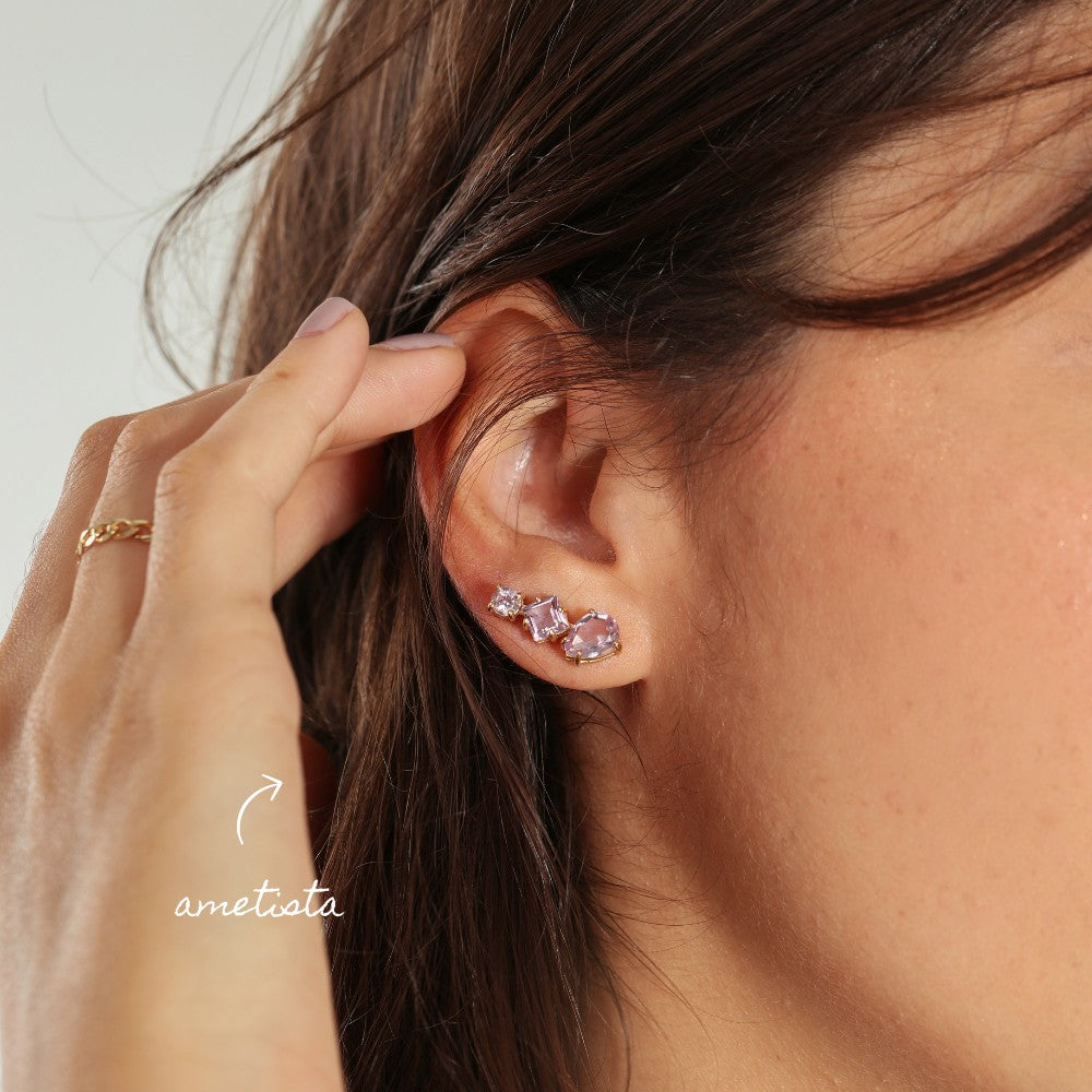 Brincos Haal EarCuff Amelie - Prata 925