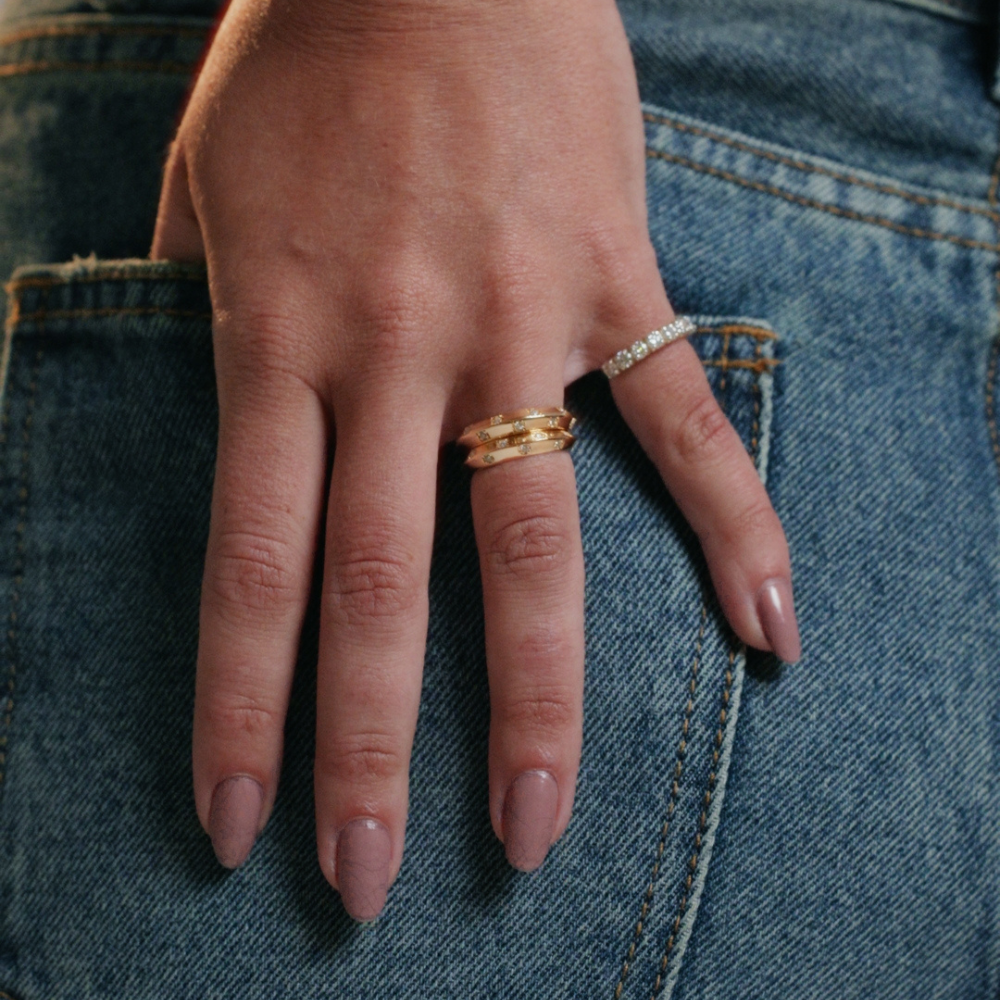 Anel Haal Pirâmide - Prata 925