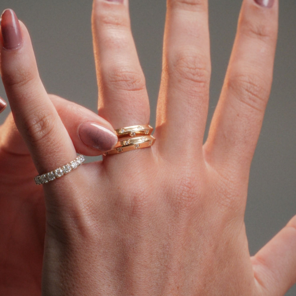 Anel Haal Pirâmide - Prata 925