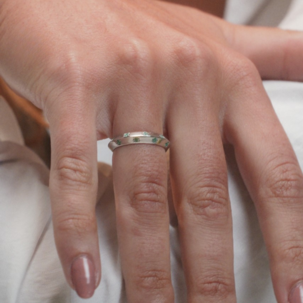 Anel Haal Pirâmide - Prata 925