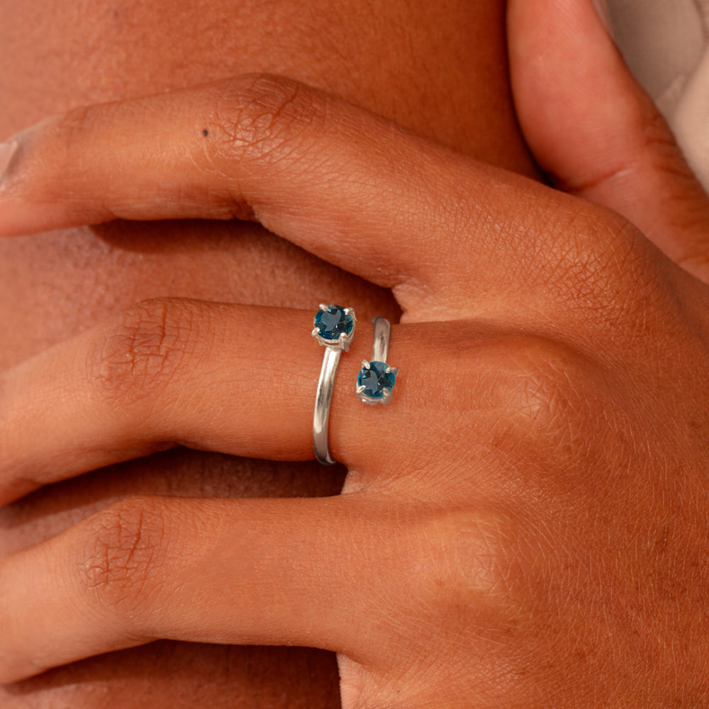 Anel Haal Redondo Duplo - Prata 925