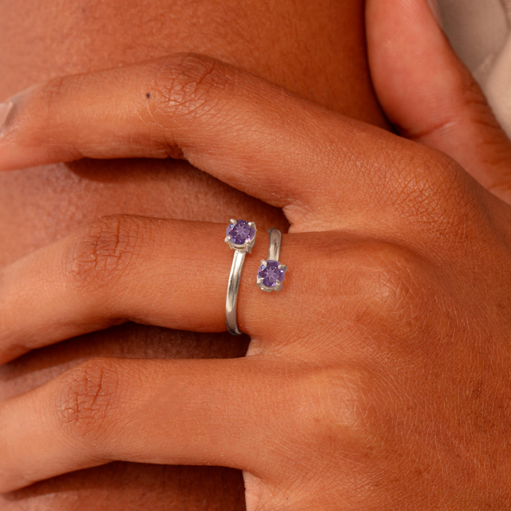 Anel Haal Redondo Duplo - Prata 925