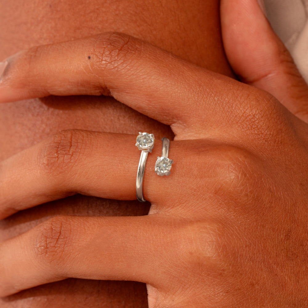 Anel Haal Redondo Duplo - Prata 925