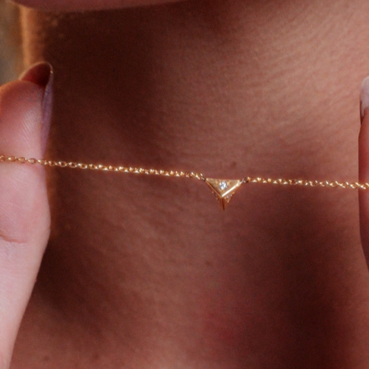 Colar Haal Pirâmide - Prata 925