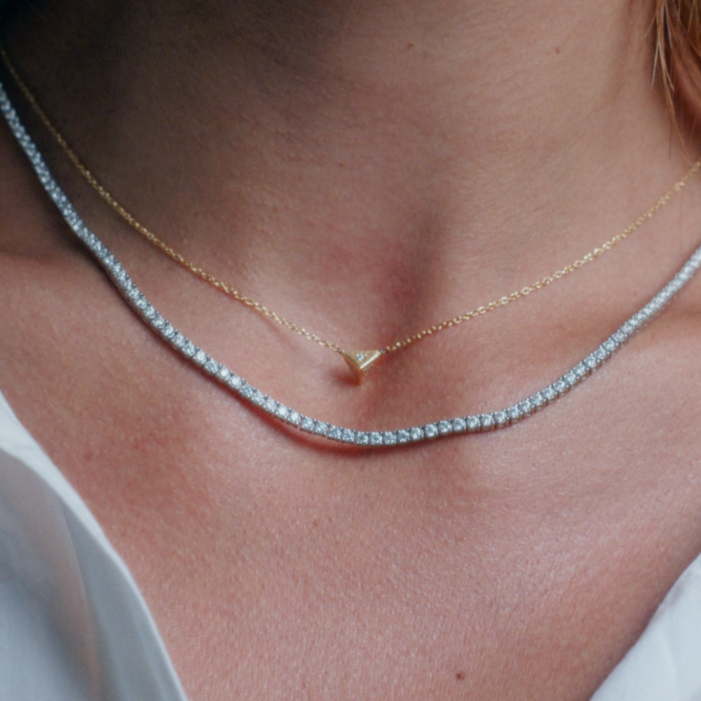 Colar Haal Pirâmide - Prata 925