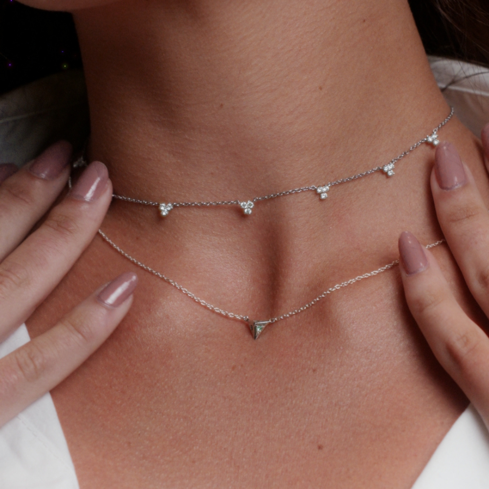 Colar Haal Pirâmide - Prata 925