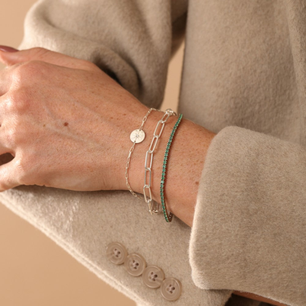 Pulseira Haal Cadeado - Prata 925