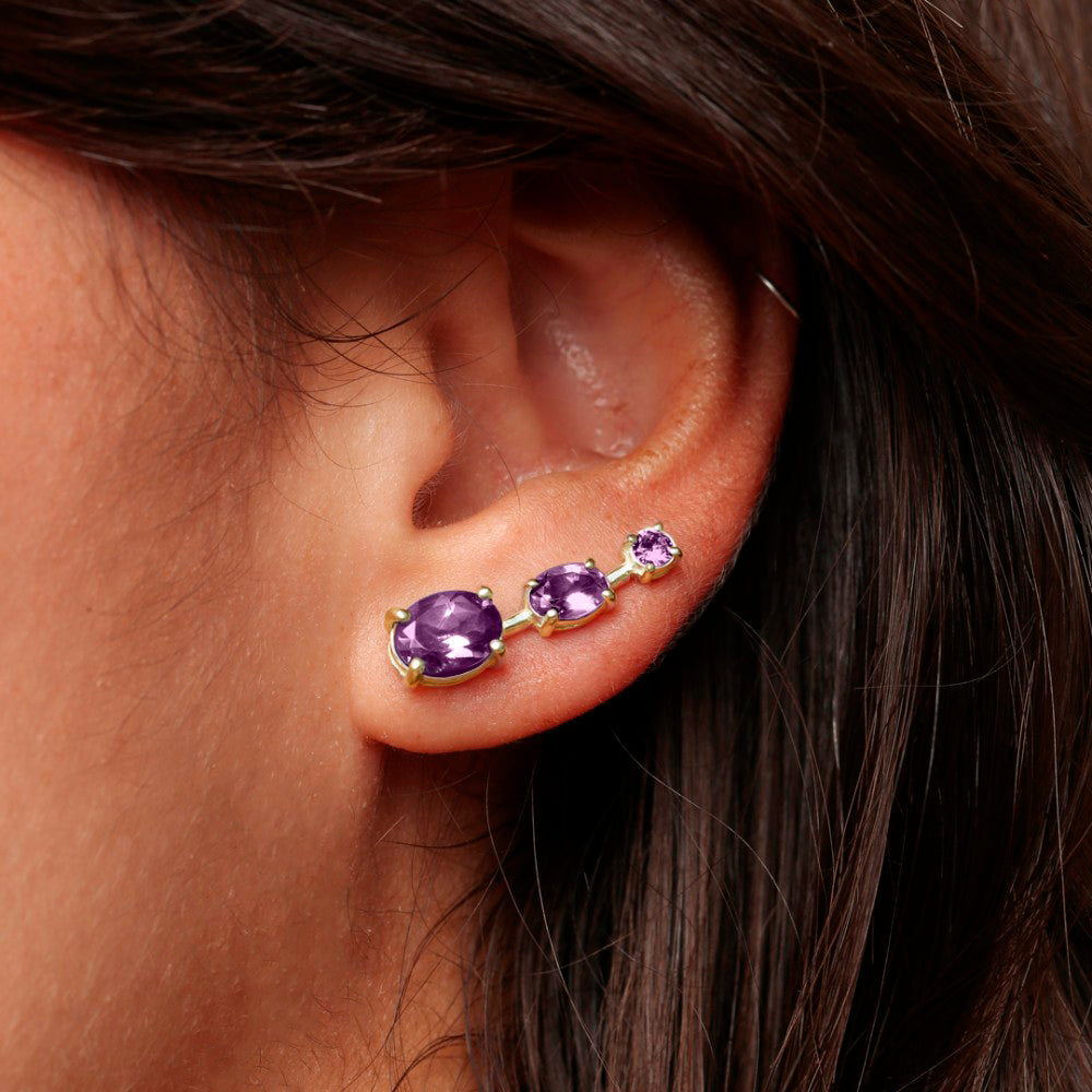 Brincos Haal EarCuff Babette - Prata 925