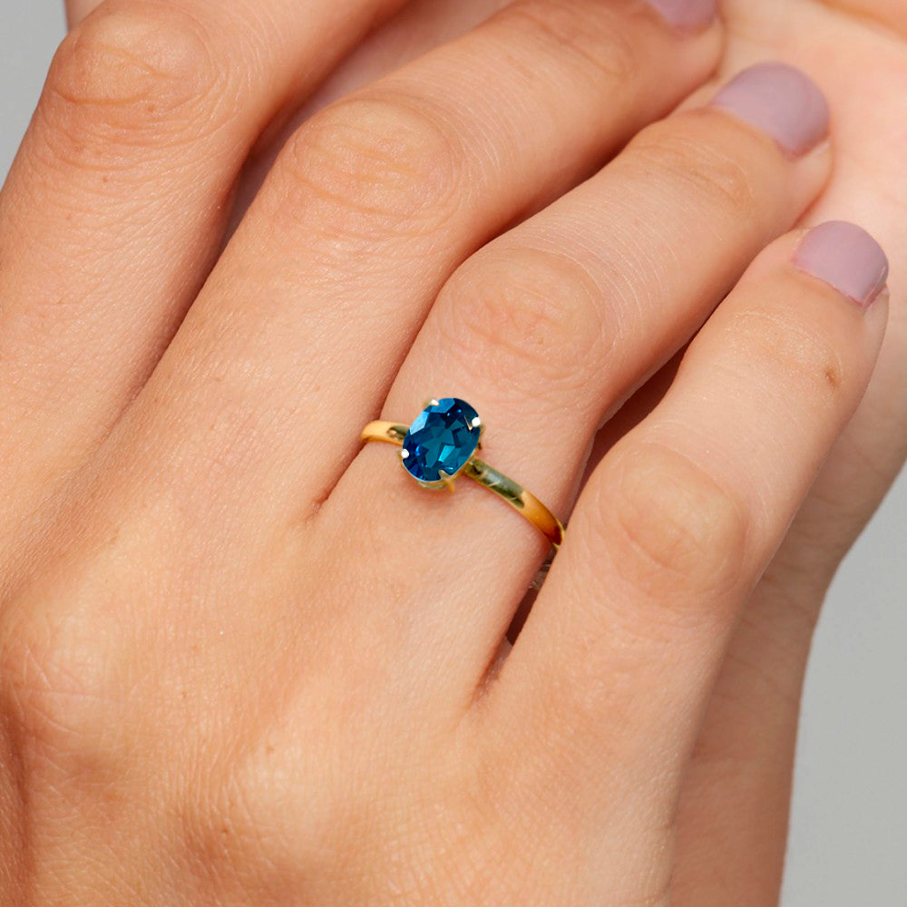 Anel Haal Oval Marie - Prata 925