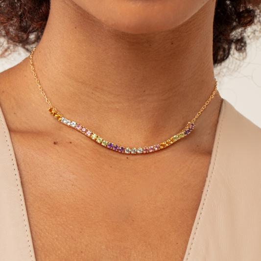 Colar Haal Meia Riviera - Prata 925