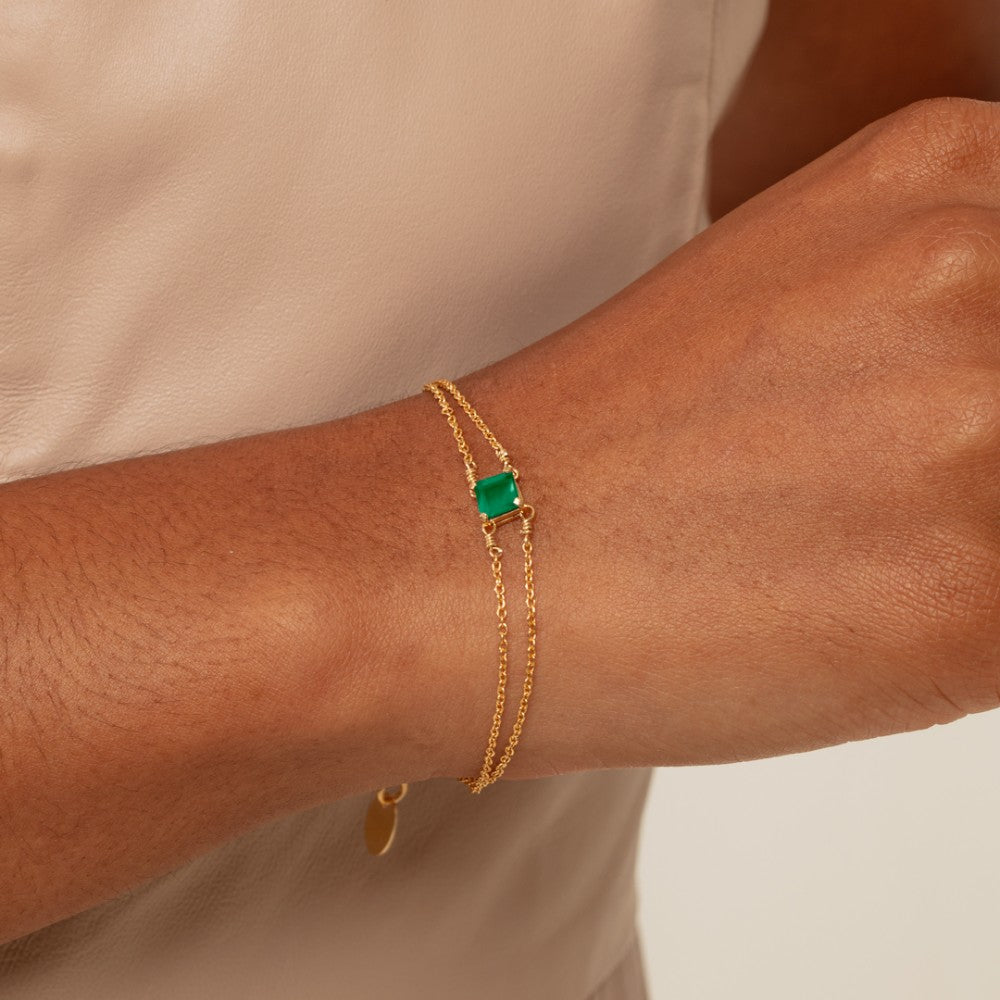 Pulseira Haal Carre Catarina - Prata 925