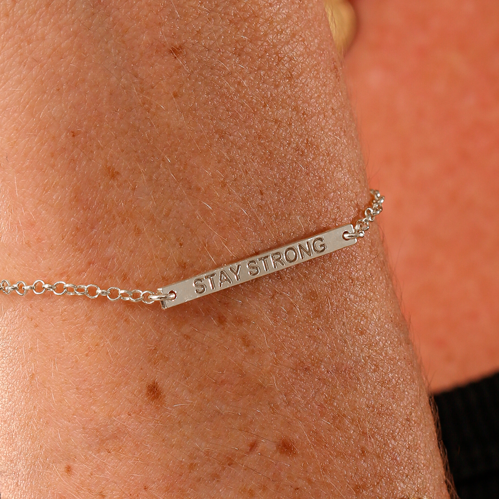 Pulseira Haal Stay Strong - Prata 925