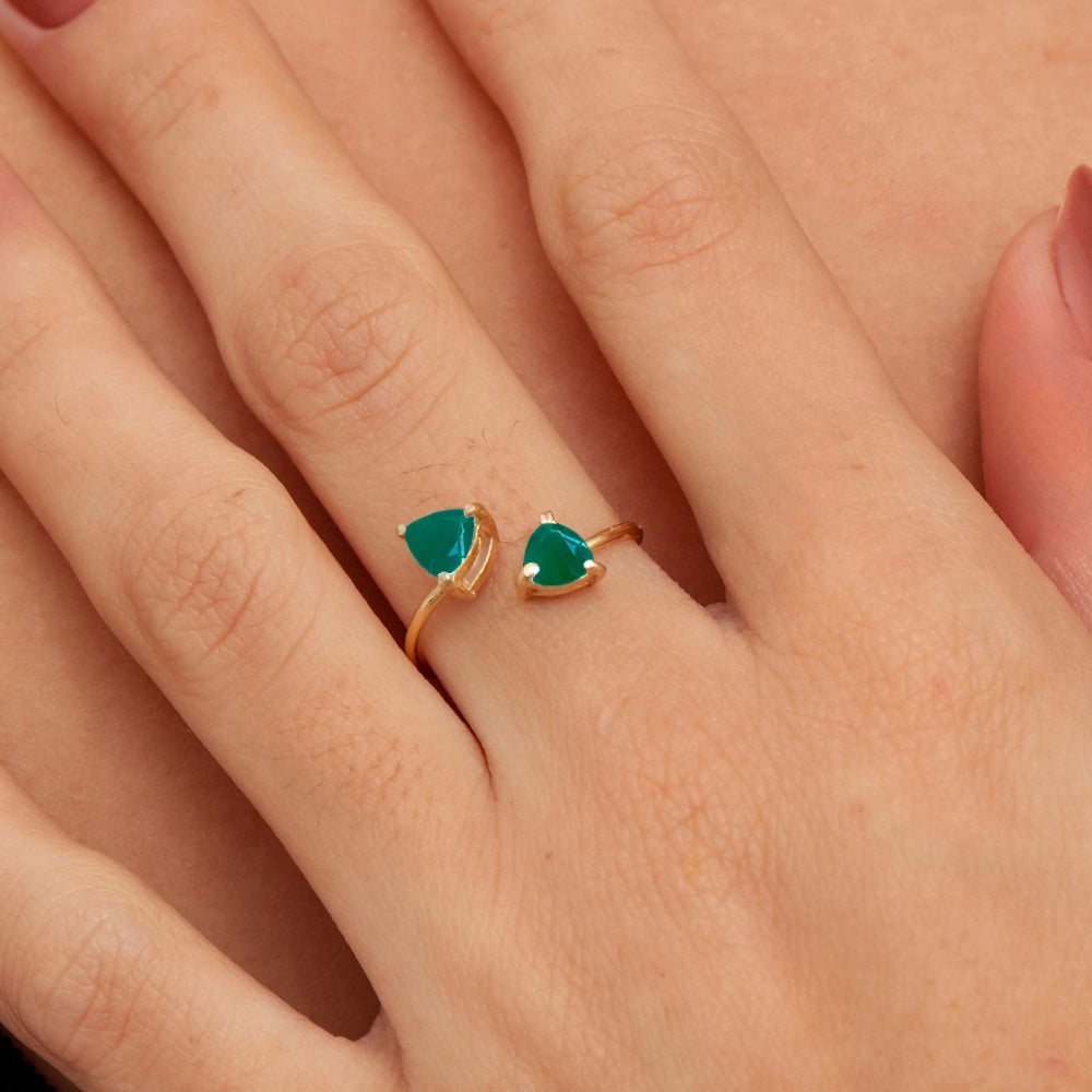 Anel Haal Trillion Tereza Duplo - Prata 925