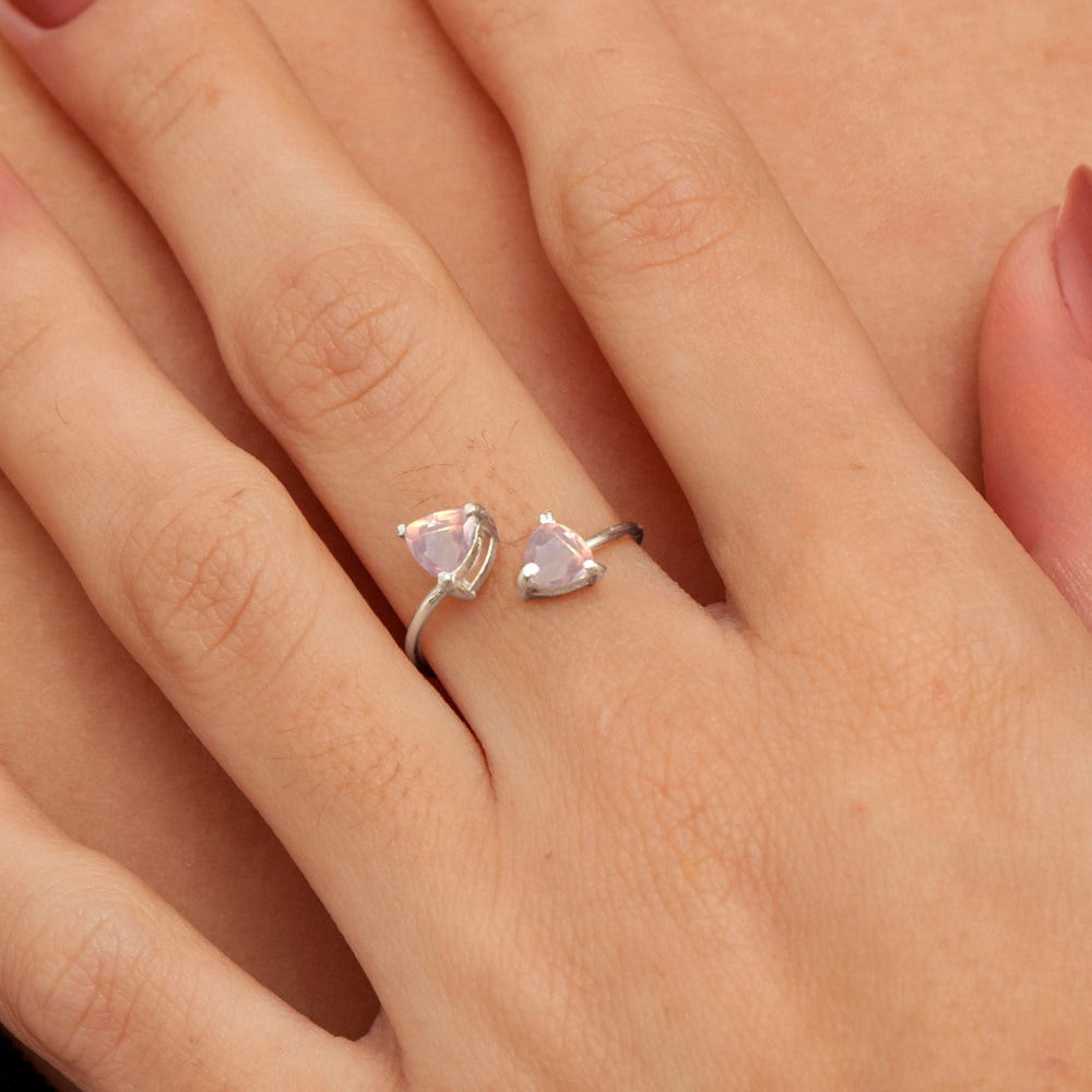 Anel Haal Trillion Tereza Duplo - Prata 925