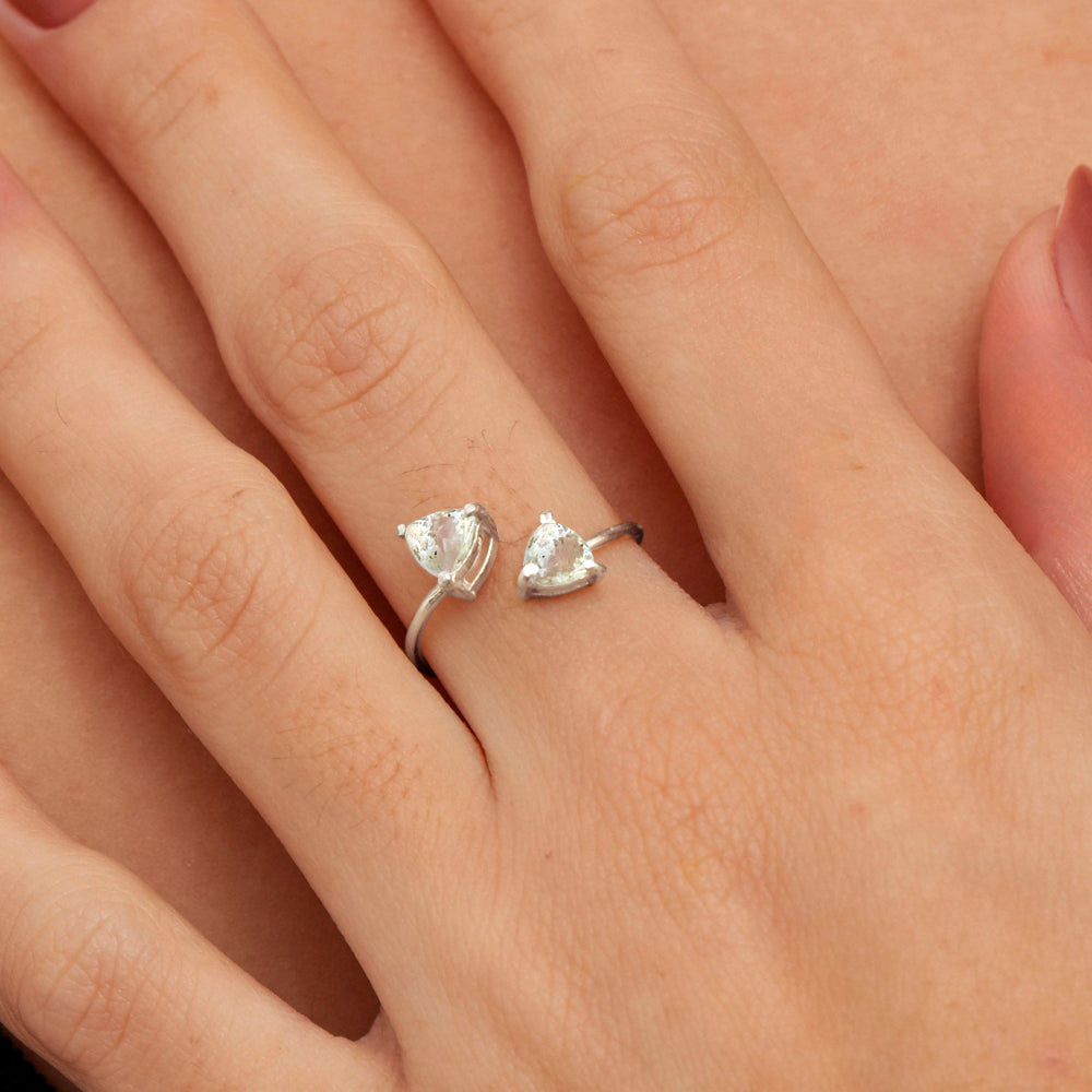 Anel Haal Trillion Tereza Duplo - Prata 925