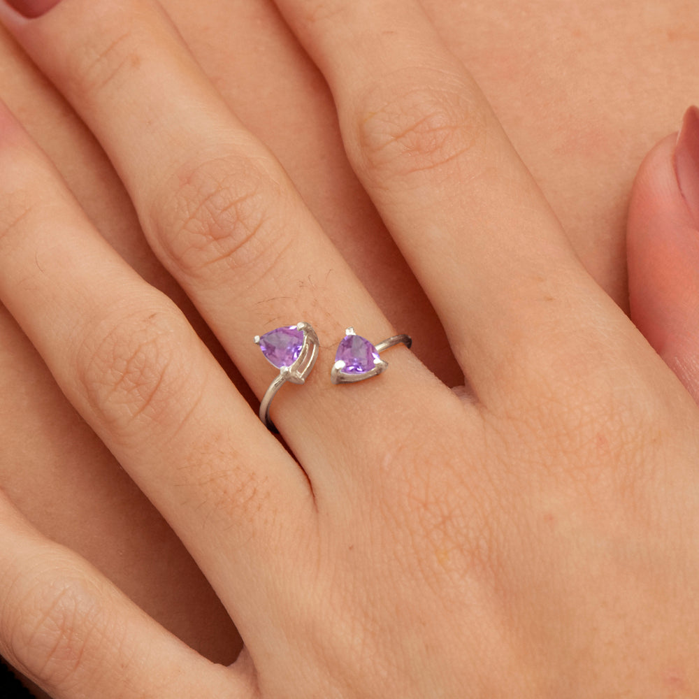 Anel Haal Trillion Tereza Duplo - Prata 925