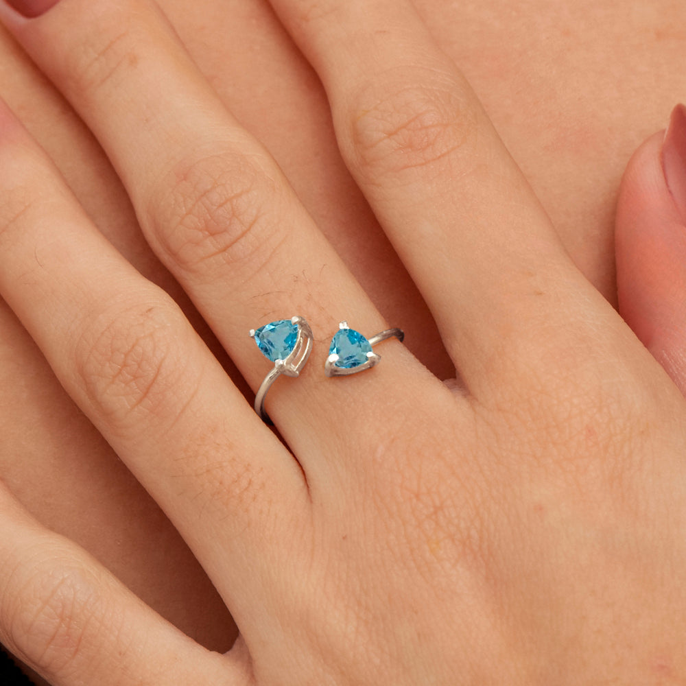 Anel Haal Trillion Tereza Duplo - Prata 925