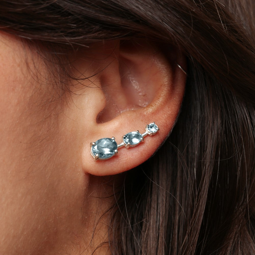 Brincos Haal EarCuff Babette - Prata 925