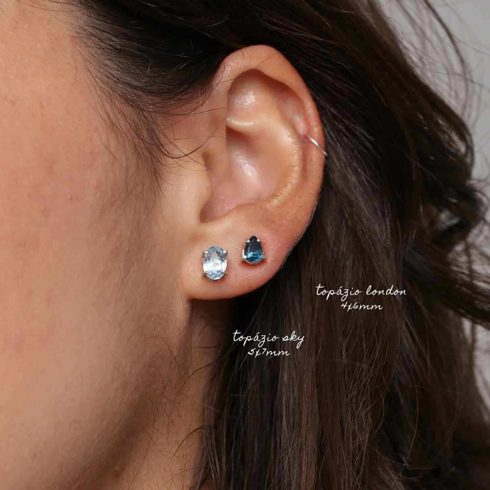 Brincos Haal Gota Gabriela - Prata 925