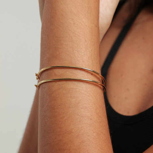 Pulseira Haal Bracelete Liso - Prata 925
